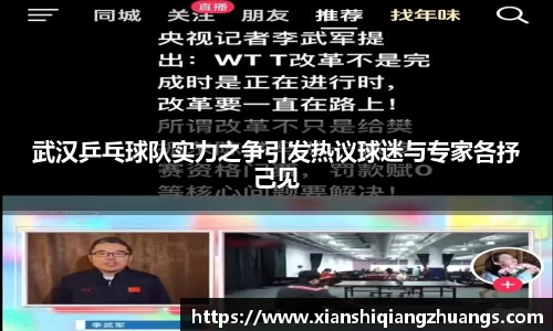 武汉乒乓球队实力之争引发热议球迷与专家各抒己见